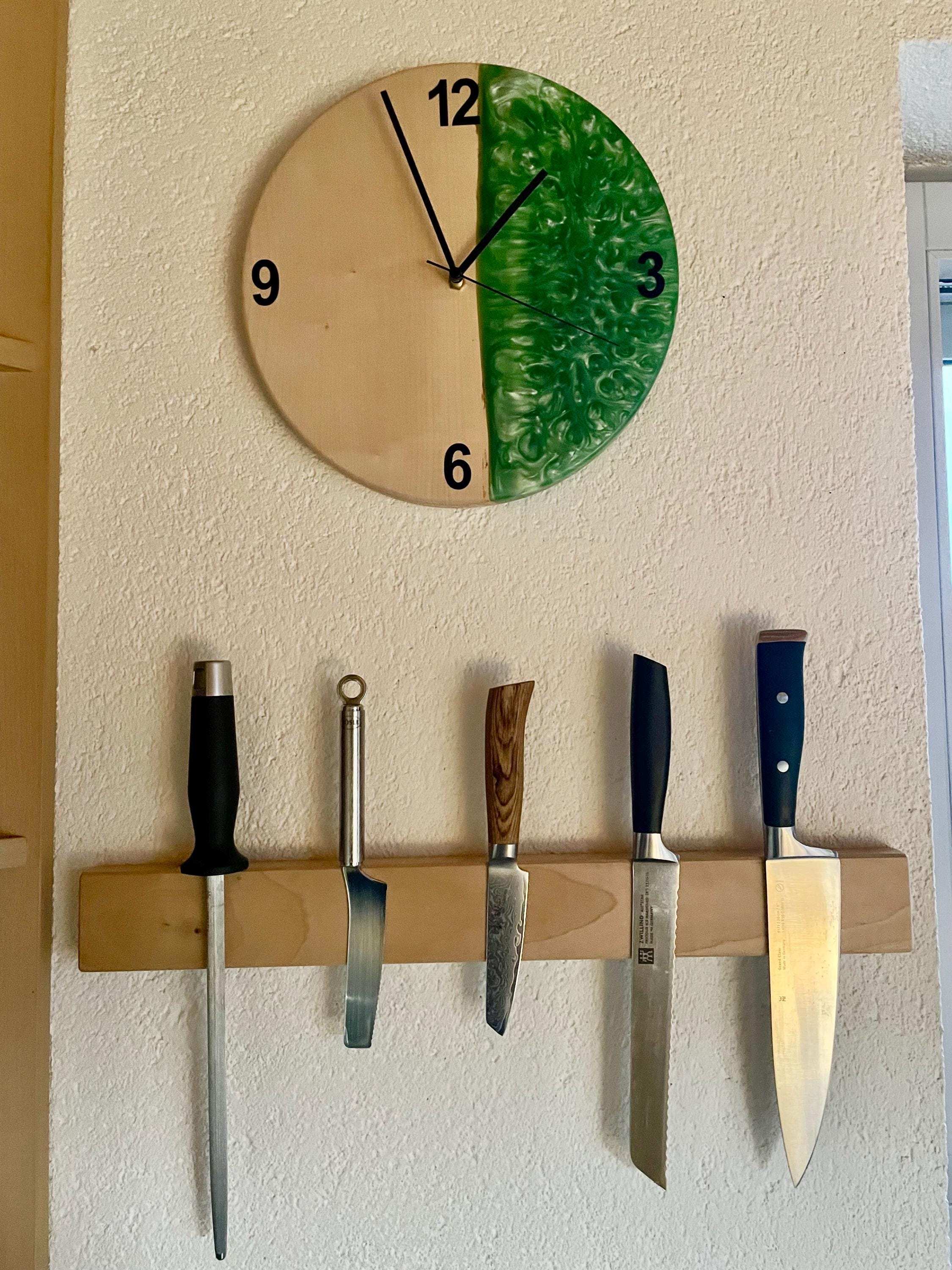 Wanduhr Epoxidharz und Ahorn ein einzigartiges Desgnstück | Resin | Harz | Quarz Uhr | Leises Uhrwerk | Perfektes Geschenk | Wandkunst