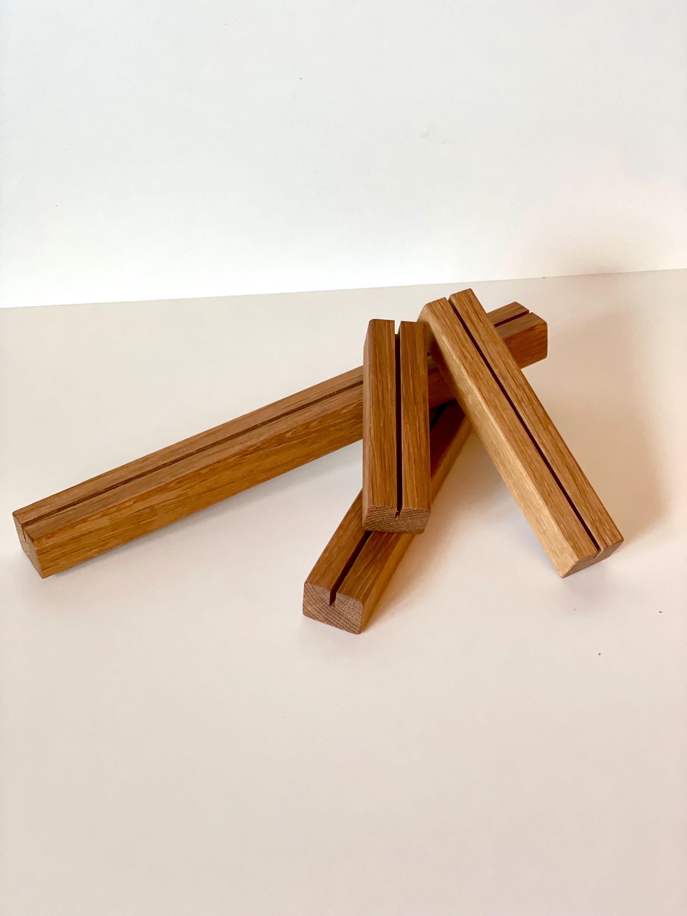 Fotoleiste | Bilderleiste | Kartenhalter aus Eiche | Fotohalter