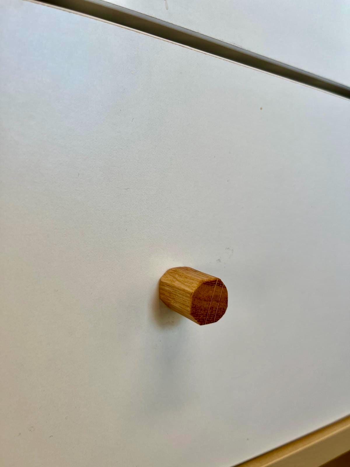 Möbelgriffe aus Eichenholz Handgemacht & geölt passend für IKEA Möbel, Schubladen, Türen, Kommoden + DIY-Projekte