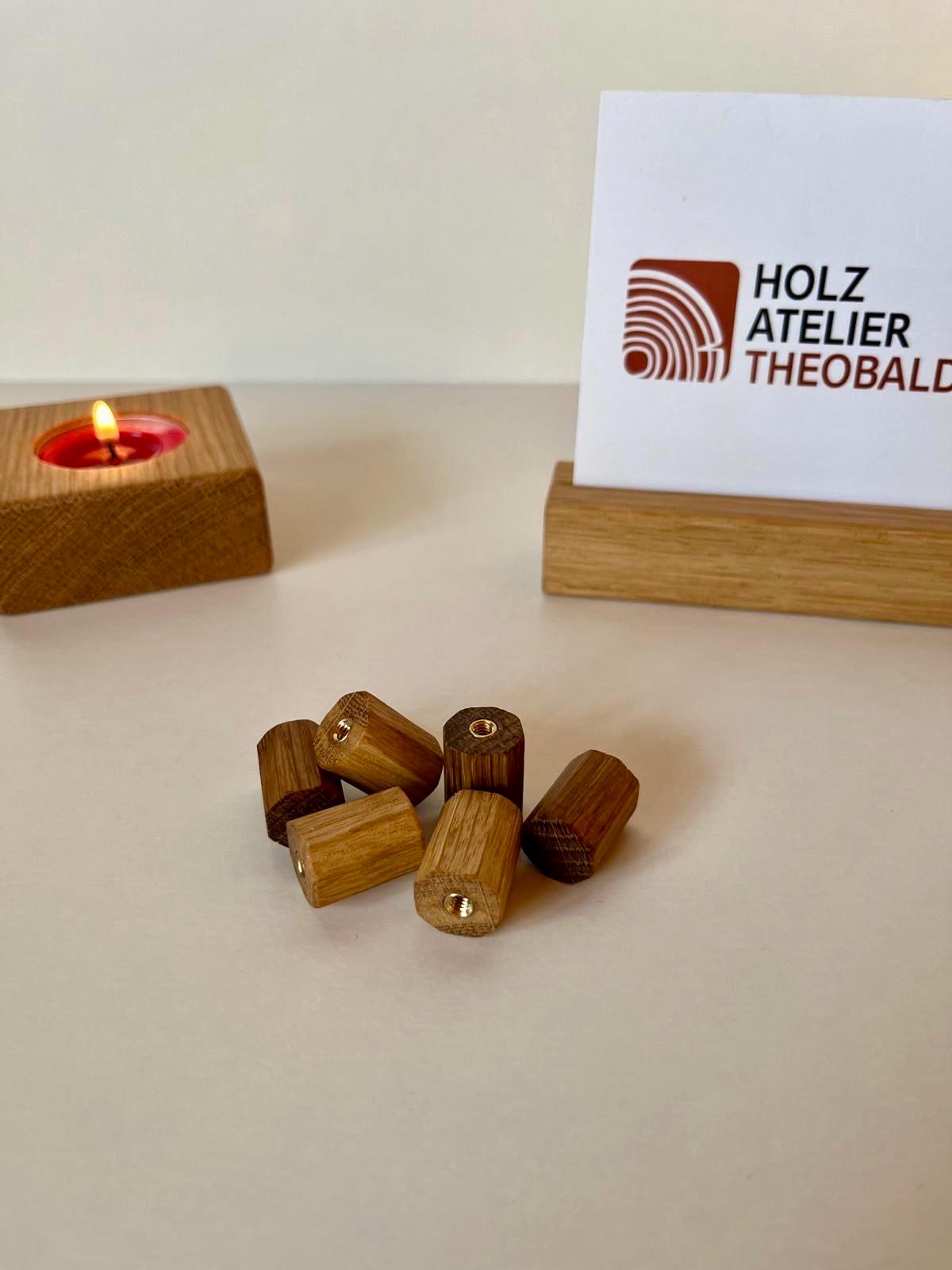 Möbelgriffe aus Eichenholz Handgemacht & geölt passend für IKEA Möbel, Schubladen, Türen, Kommoden + DIY-Projekte