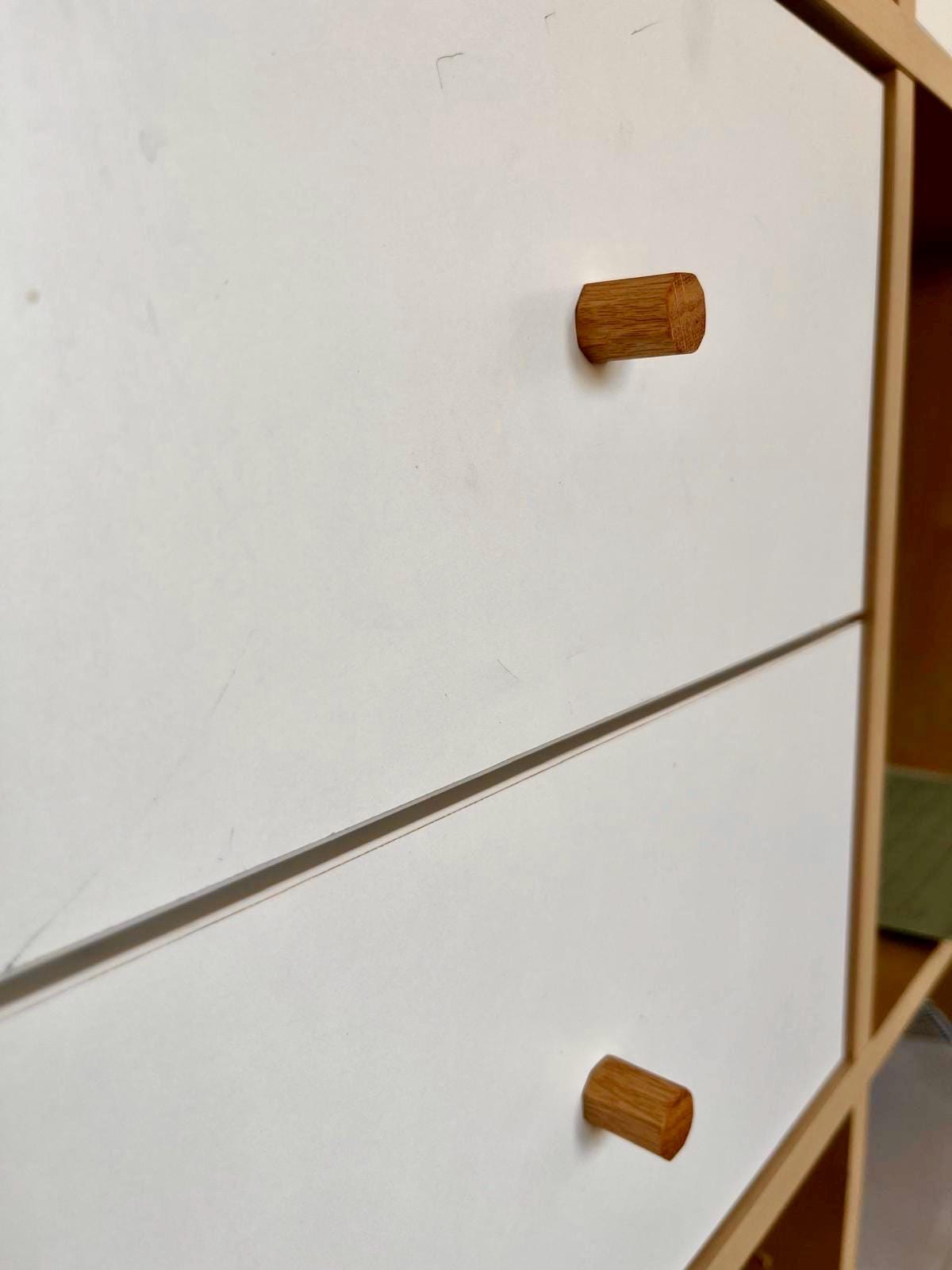 Möbelgriffe aus Eichenholz Handgemacht & geölt passend für IKEA Möbel, Schubladen, Türen, Kommoden + DIY-Projekte