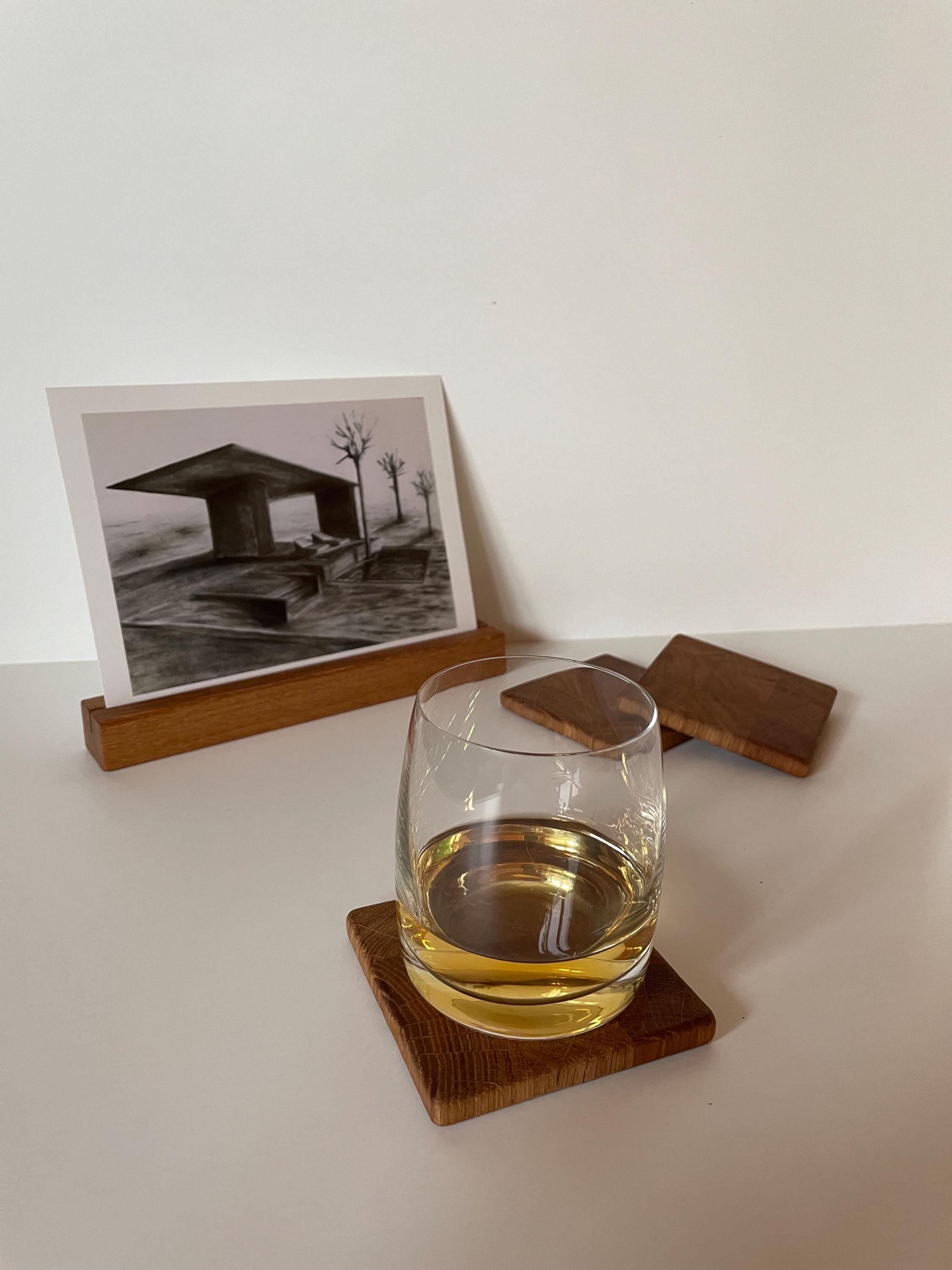 Untersetzer Eiche Hirnholz | Stirnholz Untersetzer | Glasuntersetzer | Tischschoner | Handgefertigt