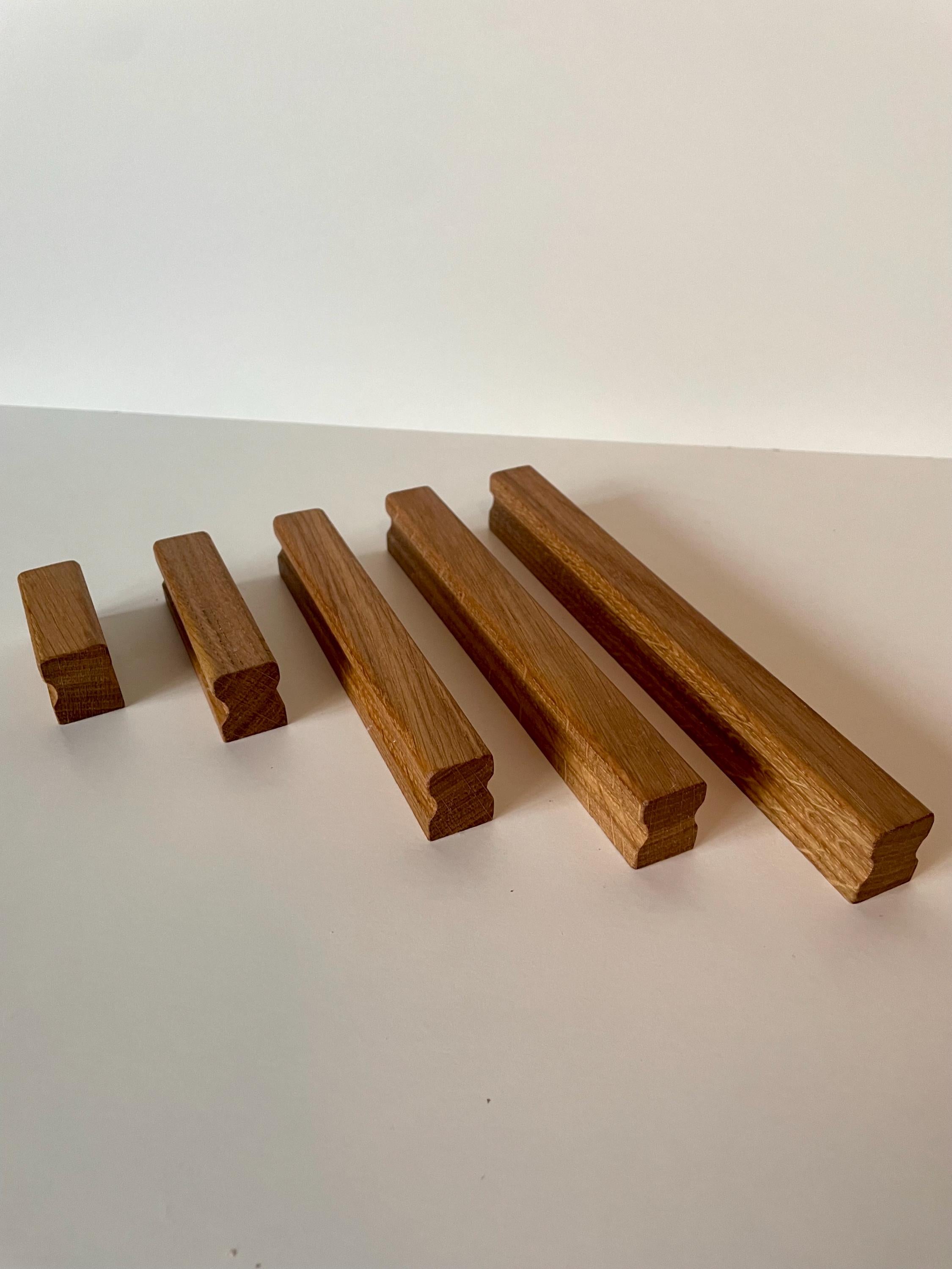 Möbelgriff Eiche schlank, modern & handgefertigt für Schubladen, Türen und Möbel