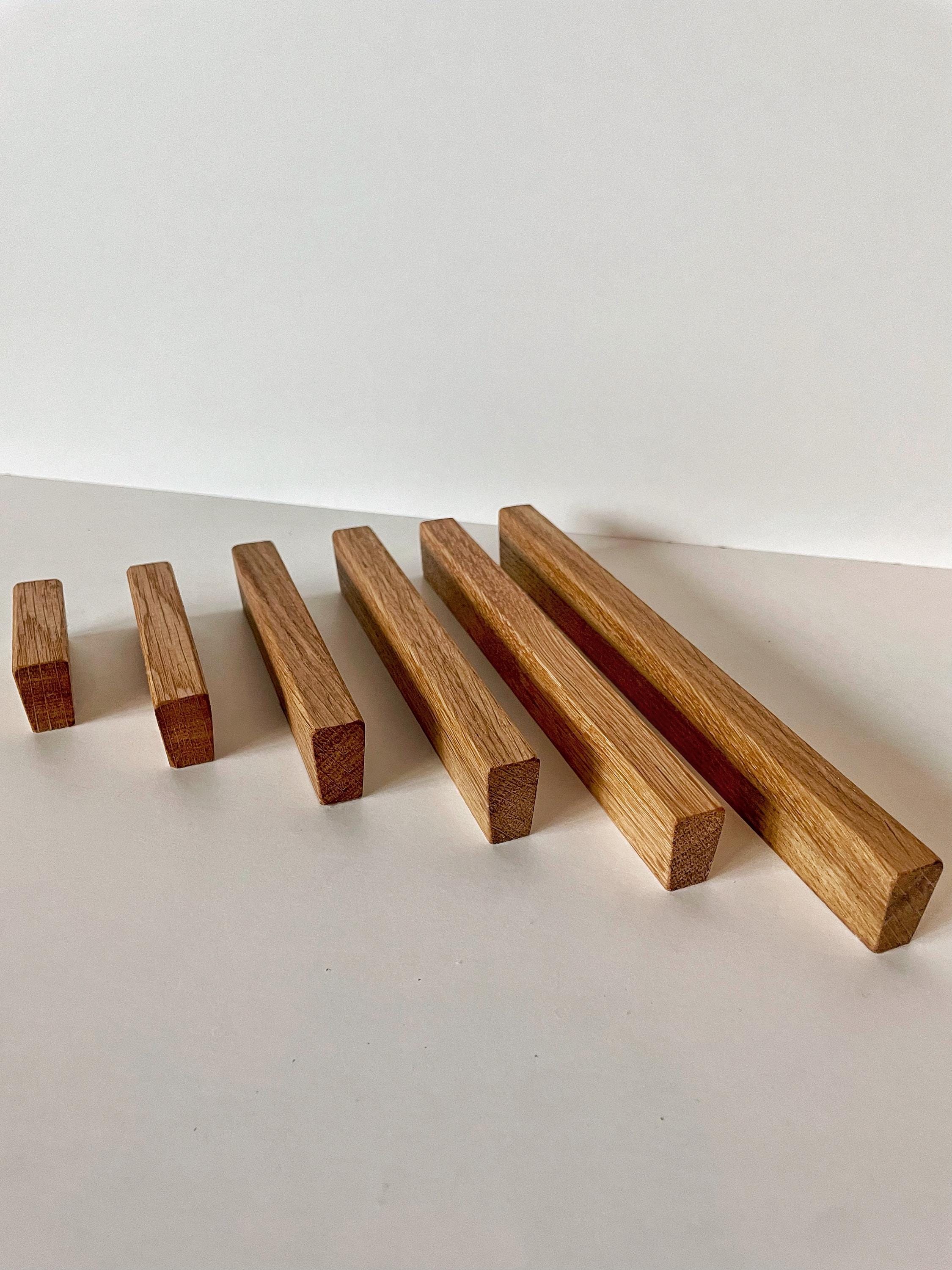 Möbelgriff Eiche schlank, modern & handgefertigt für Schubladen, Türen und Möbel DIY