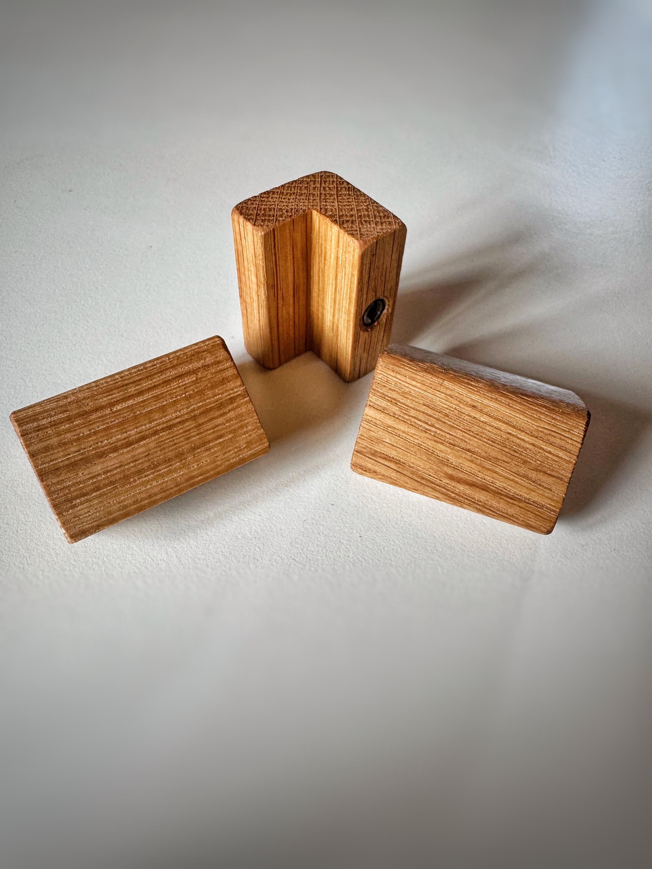 Möbelgriff aus Eichenholz handgefertigt & nachhaltig für Türen, Schubladen + DIY-Möbel
