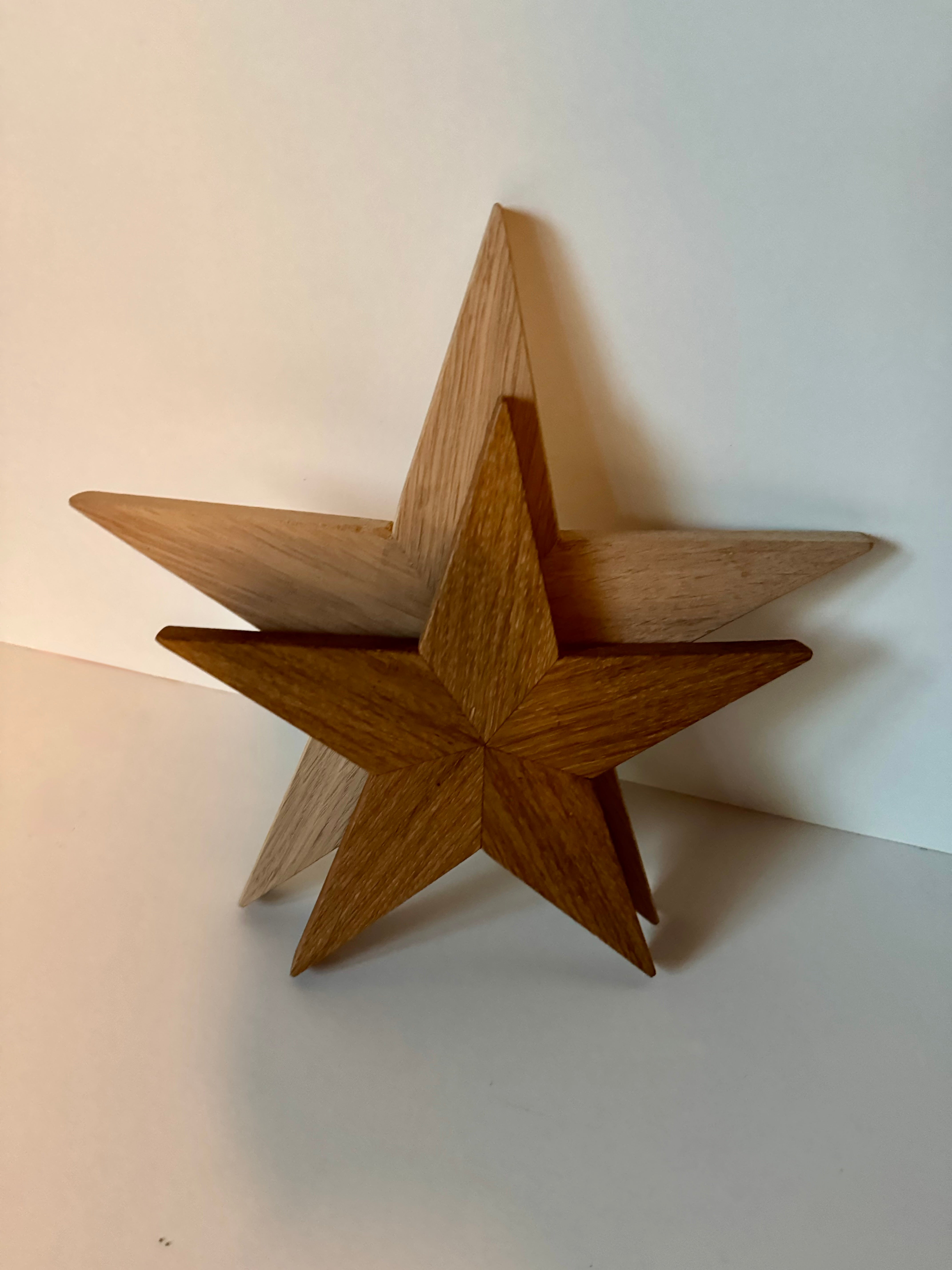 Holzsterne aus Eiche