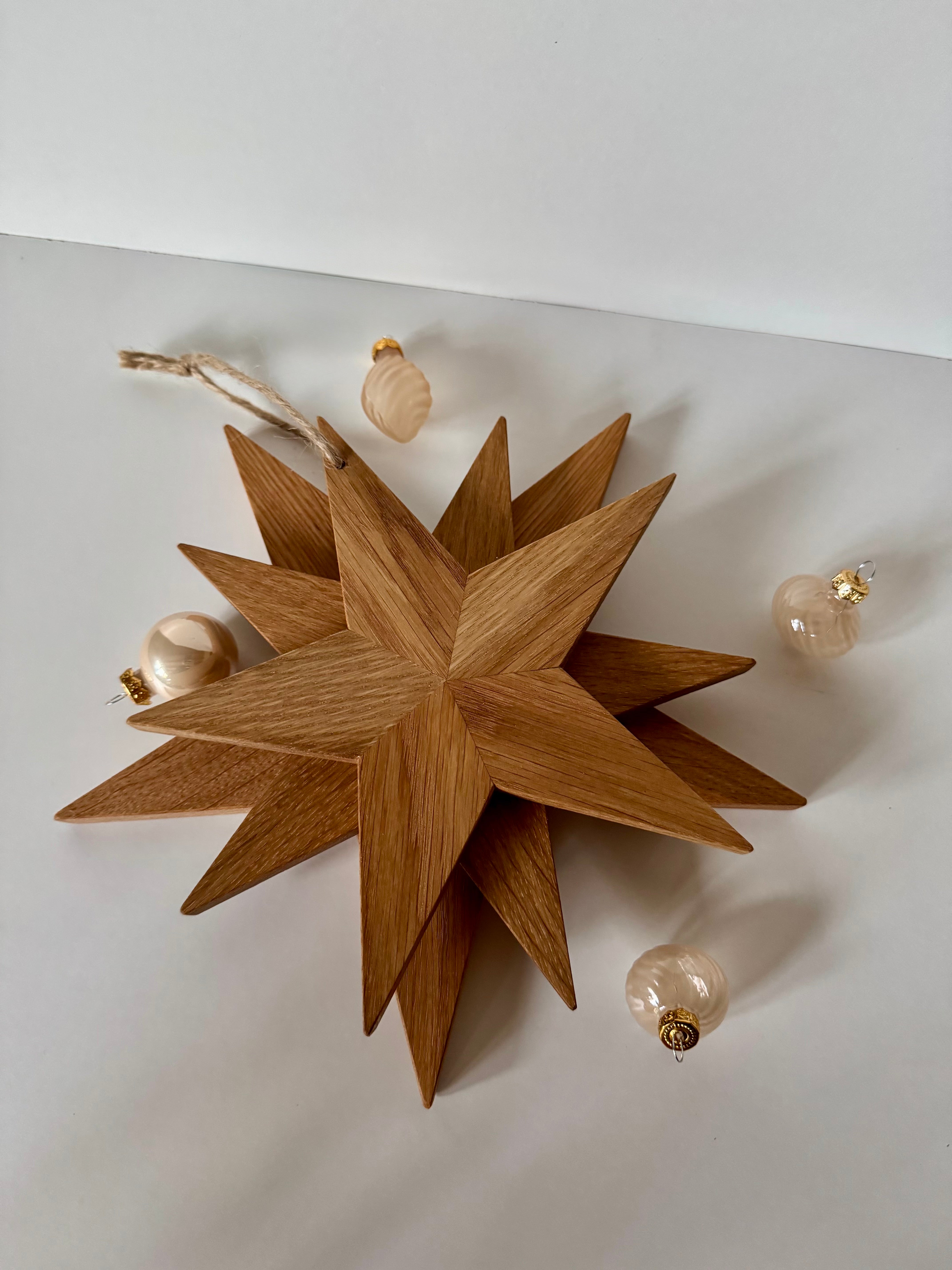 Holzsterne aus Eiche