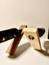 porte-bouteilles flottant en chêne