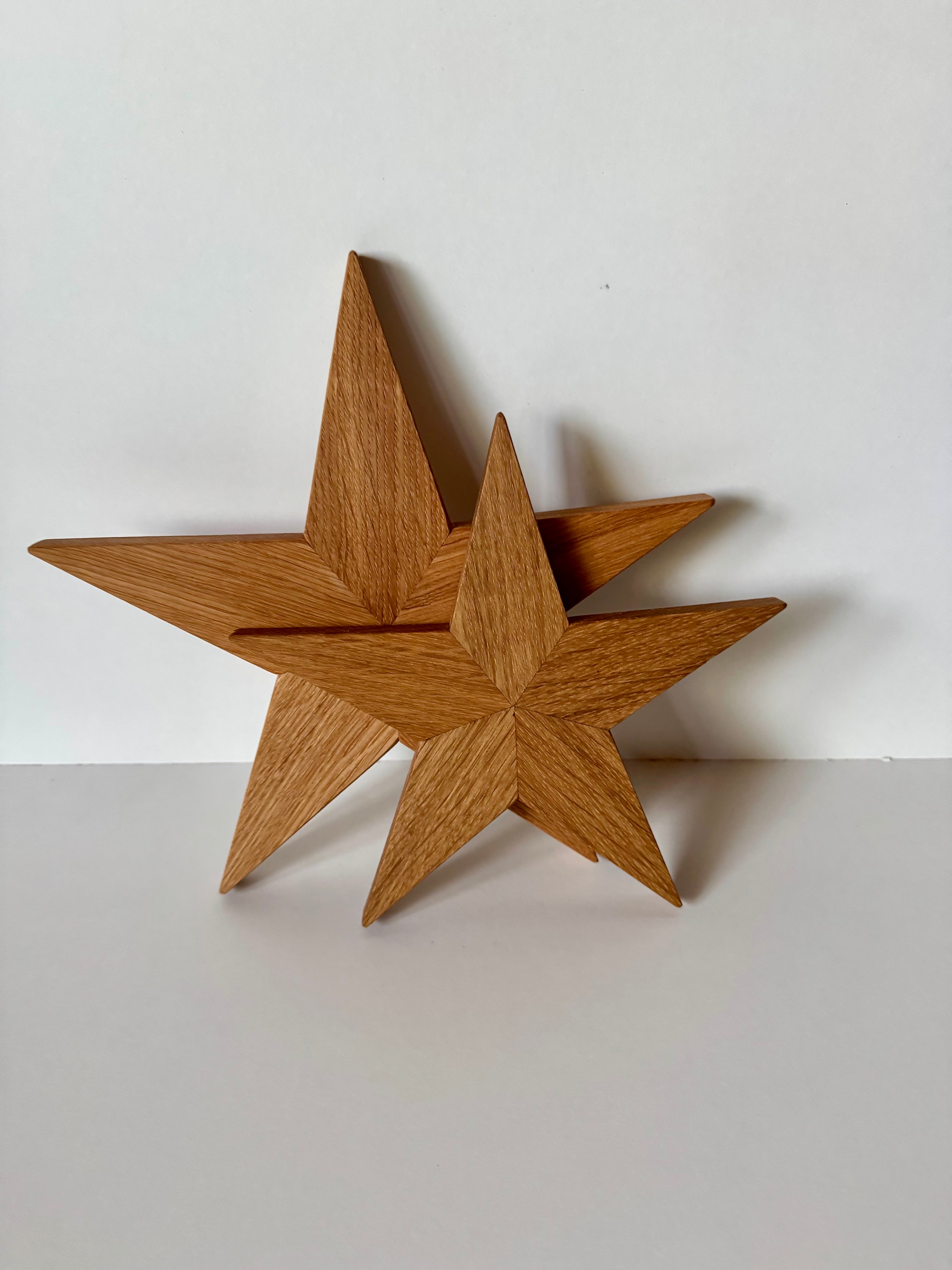 Holzsterne aus Eiche