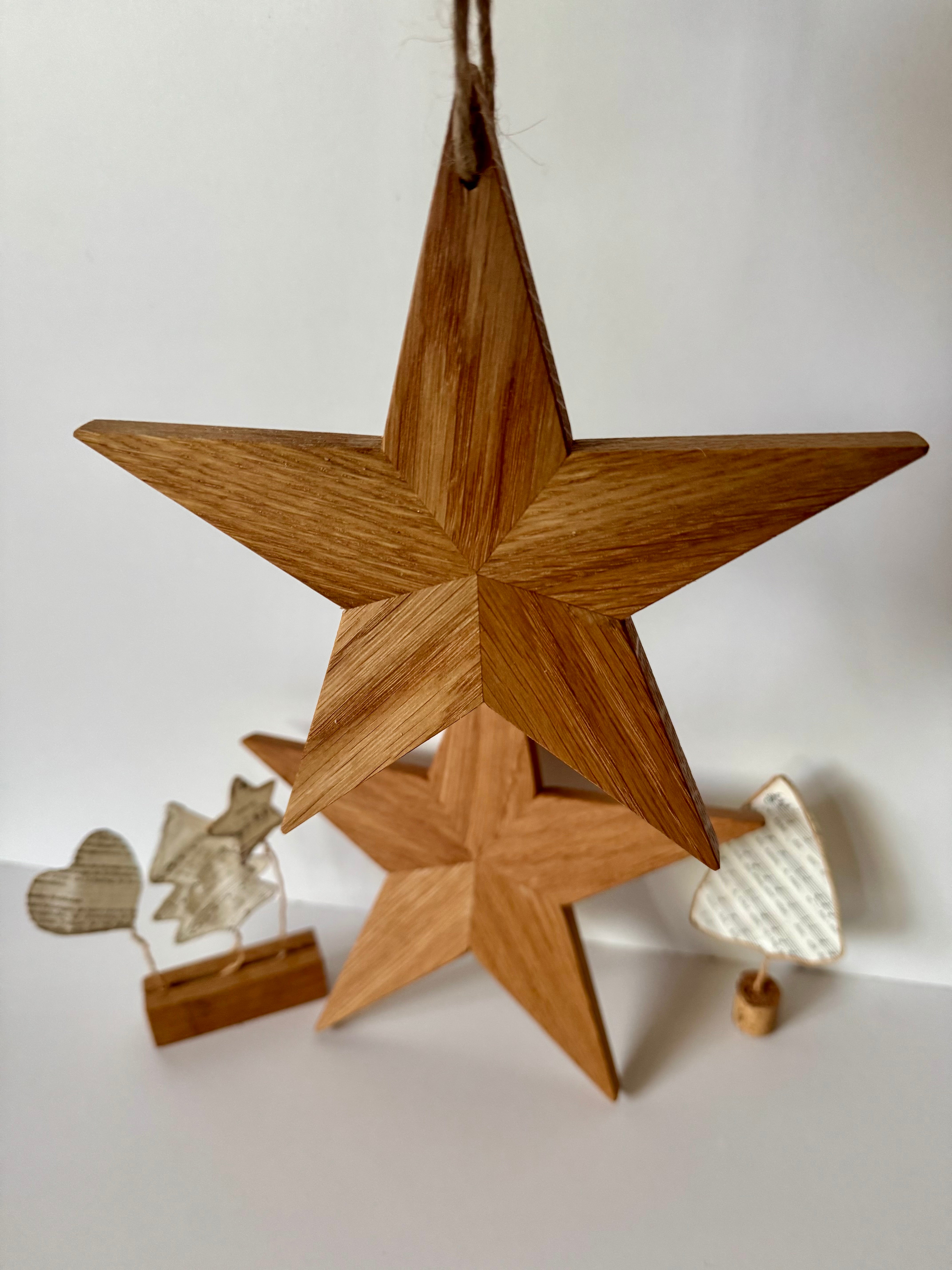 Holzsterne aus Eiche
