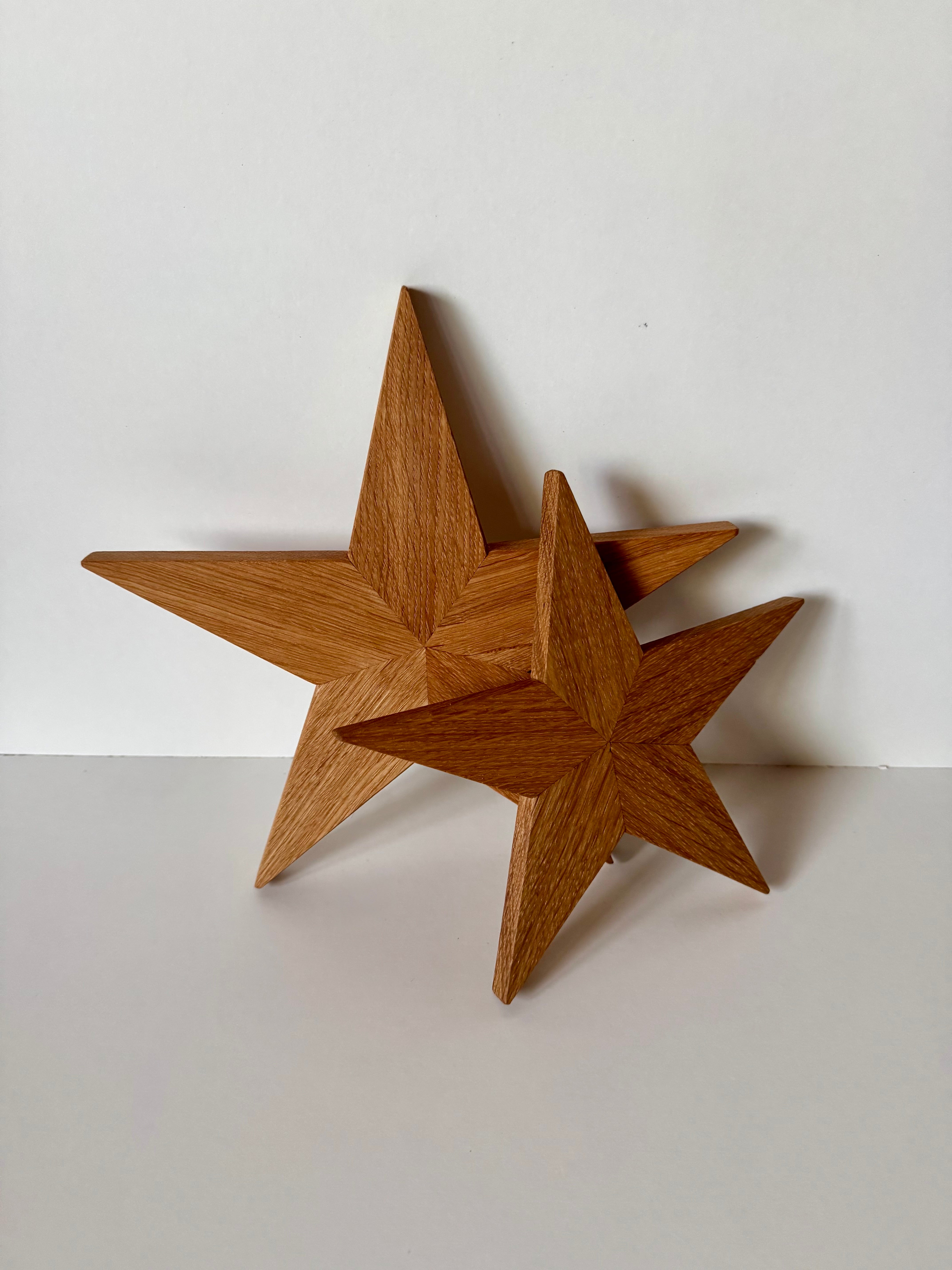 Holzsterne aus Eiche