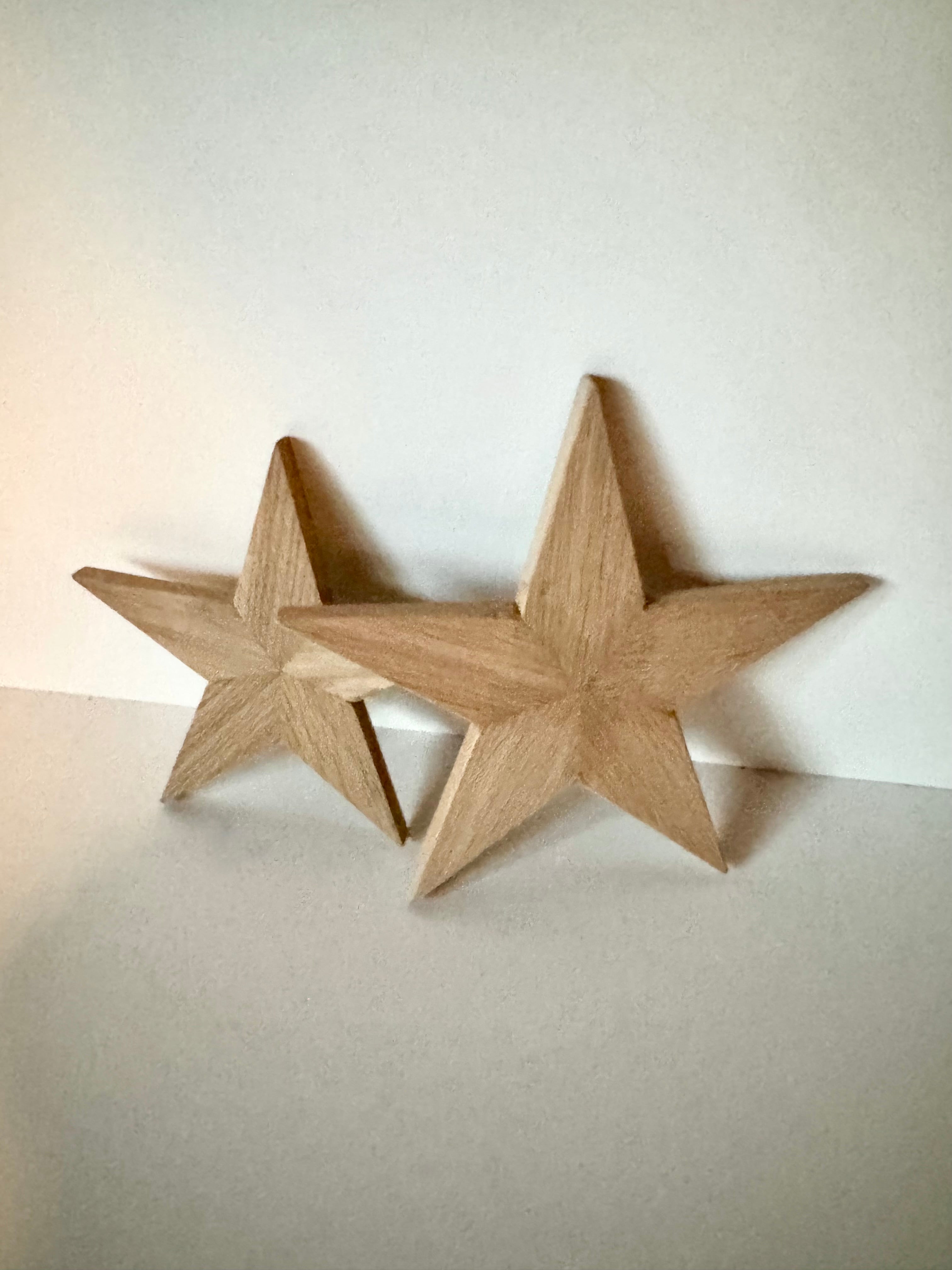 Holzsterne aus Eiche