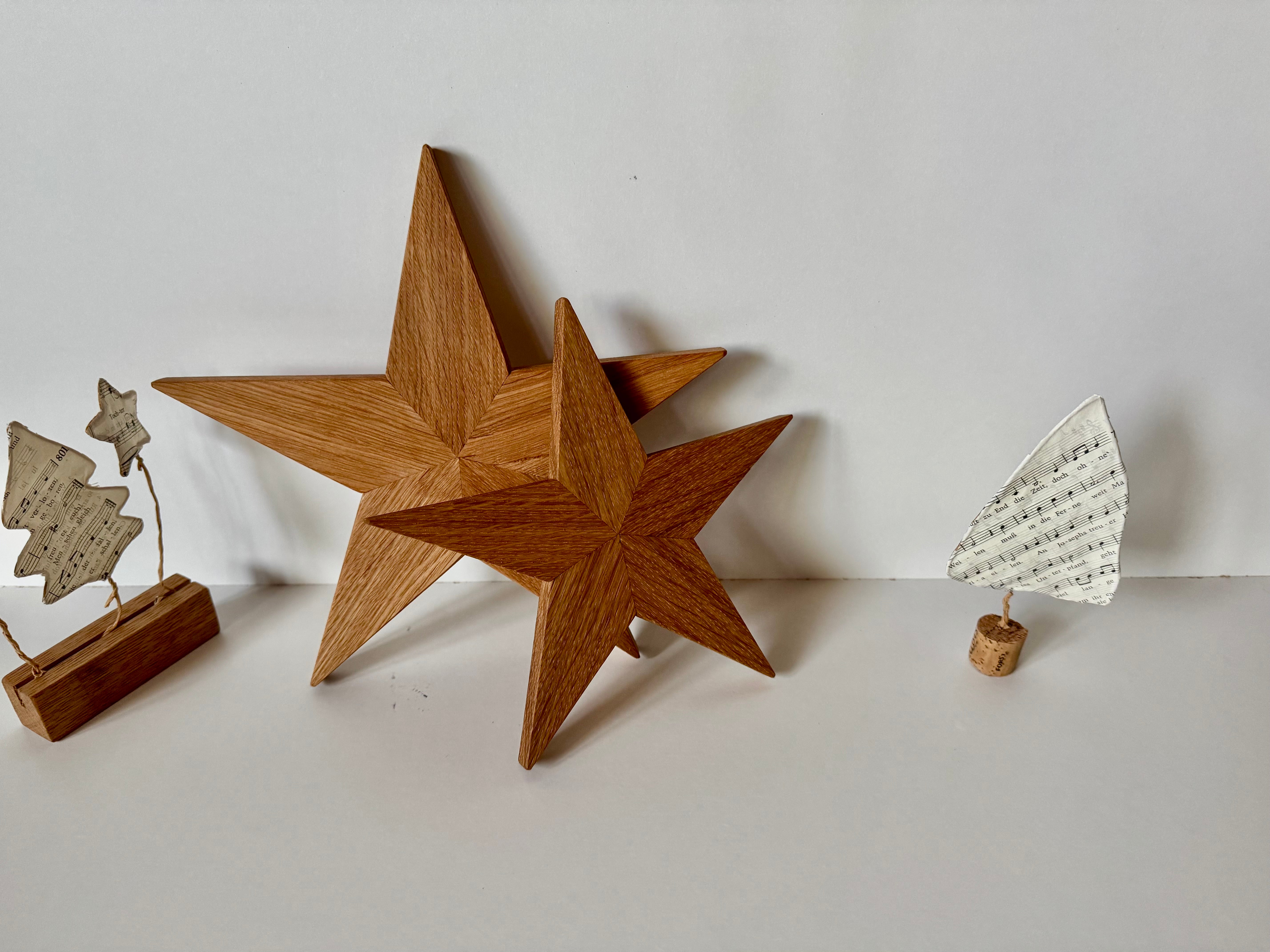 Holzsterne aus Eiche