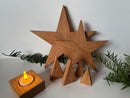 Wooden Christmas trees made of oak