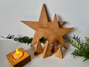 Wooden Christmas trees made of oak