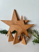 Wooden Christmas trees made of oak