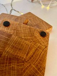 Untersetzer Eiche Hirnholz | Stirnholz Untersetzer | Glasuntersetzer | Tischschoner | Handgefertigt