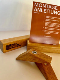 Wandhaken Eiche  Massiver Garderobenhaken & Handtuchhalter  Handgefertigt, stabil + naturgeölt