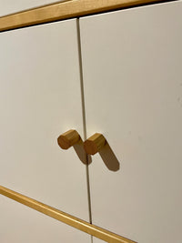 Möbelgriffe aus Eichenholz  achteckig Handgemacht & geölt  passend für IKEA Möbel, Schubladen, Türen, Kommoden + DIY-Projekte