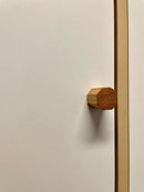 Möbelgriffe aus Eichenholz  achteckig Handgemacht & geölt  passend für IKEA Möbel, Schubladen, Türen, Kommoden + DIY-Projekte