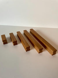 Möbelgriff Eiche  schlank, modern & handgefertigt  für Schubladen, Türen und Möbel