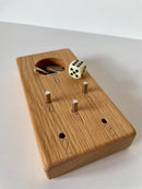 Freiwurf 6  Würfelspiel aus Eiche | Handgemachtes Holzspiel für 16 Spieler | Familienspiel, Geschenkidee, Gesellschaftsspiel