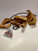 Fahrradhalterung Eiche  handgefertigte Wandhalterung aus Holz  stylisch & stabil für Rennrad, Fixie und Mountainbike