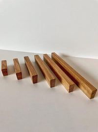 Möbelgriff Eiche  schlank, modern & handgefertigt  für Schubladen, Türen und Möbel DIY