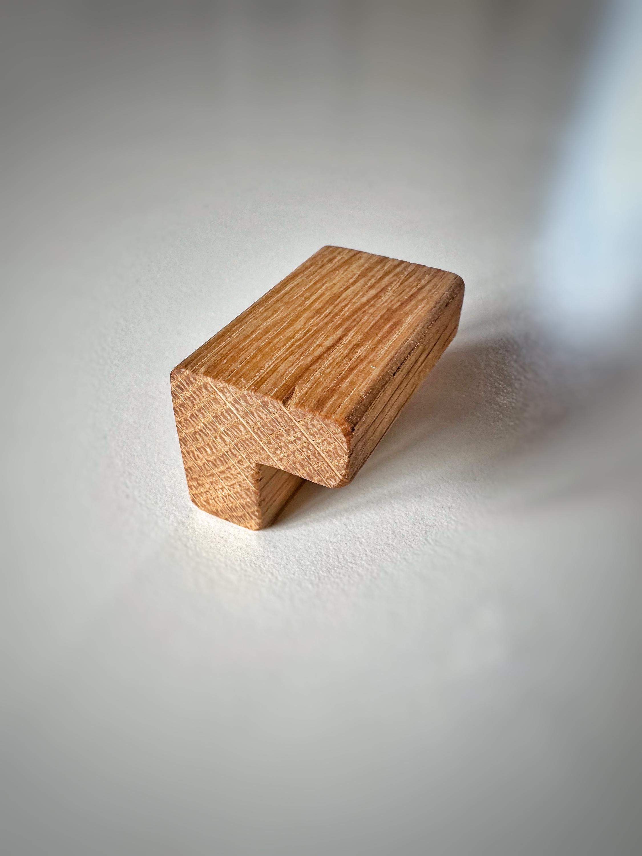 Möbelgriff aus Eichenholz  handgefertigt & nachhaltig  für Türen, Schubladen + DIY-Möbel