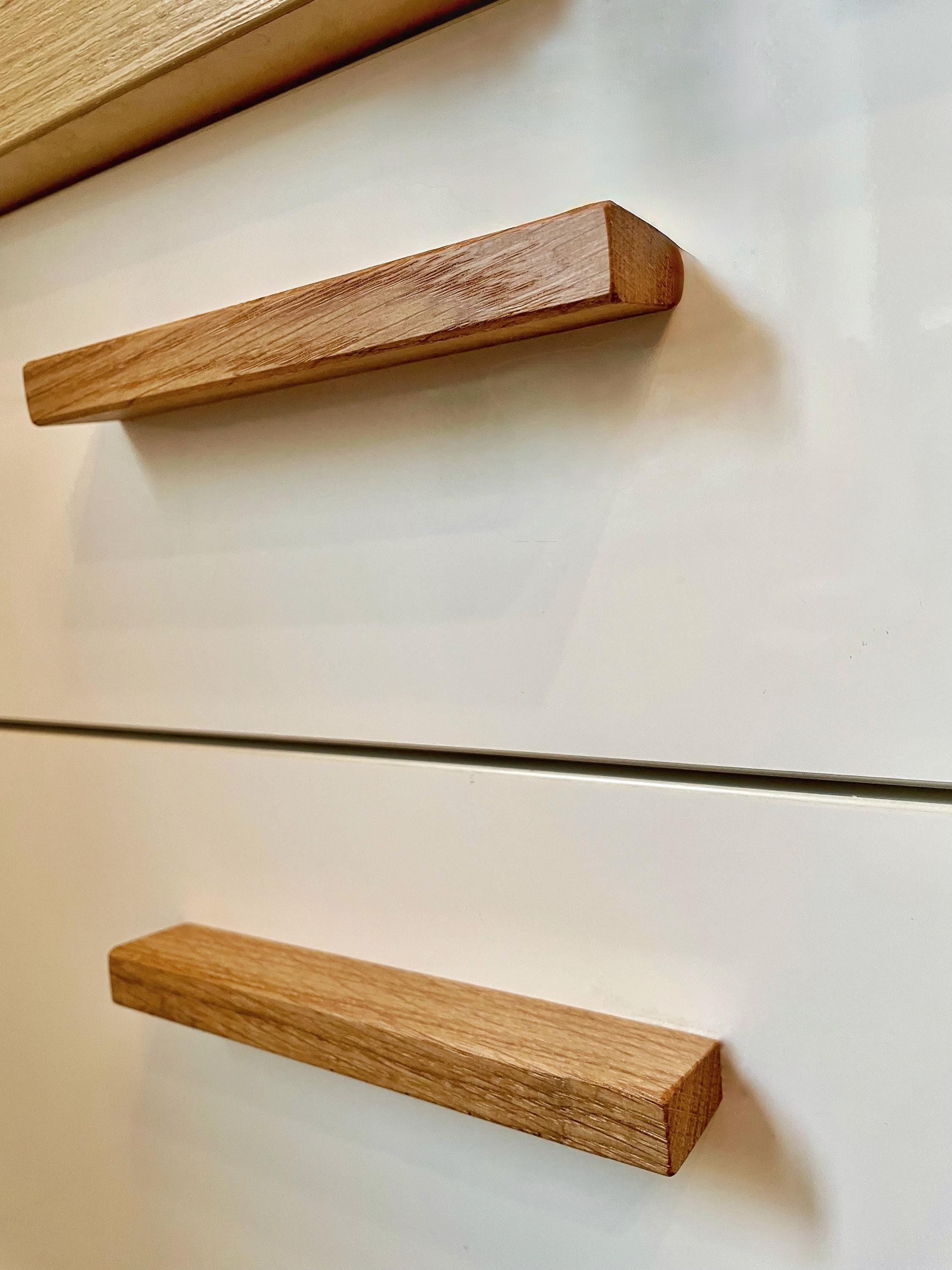 Möbelgriff Eiche  schlank, modern & handgefertigt  für Schubladen, Türen und Möbel DIY