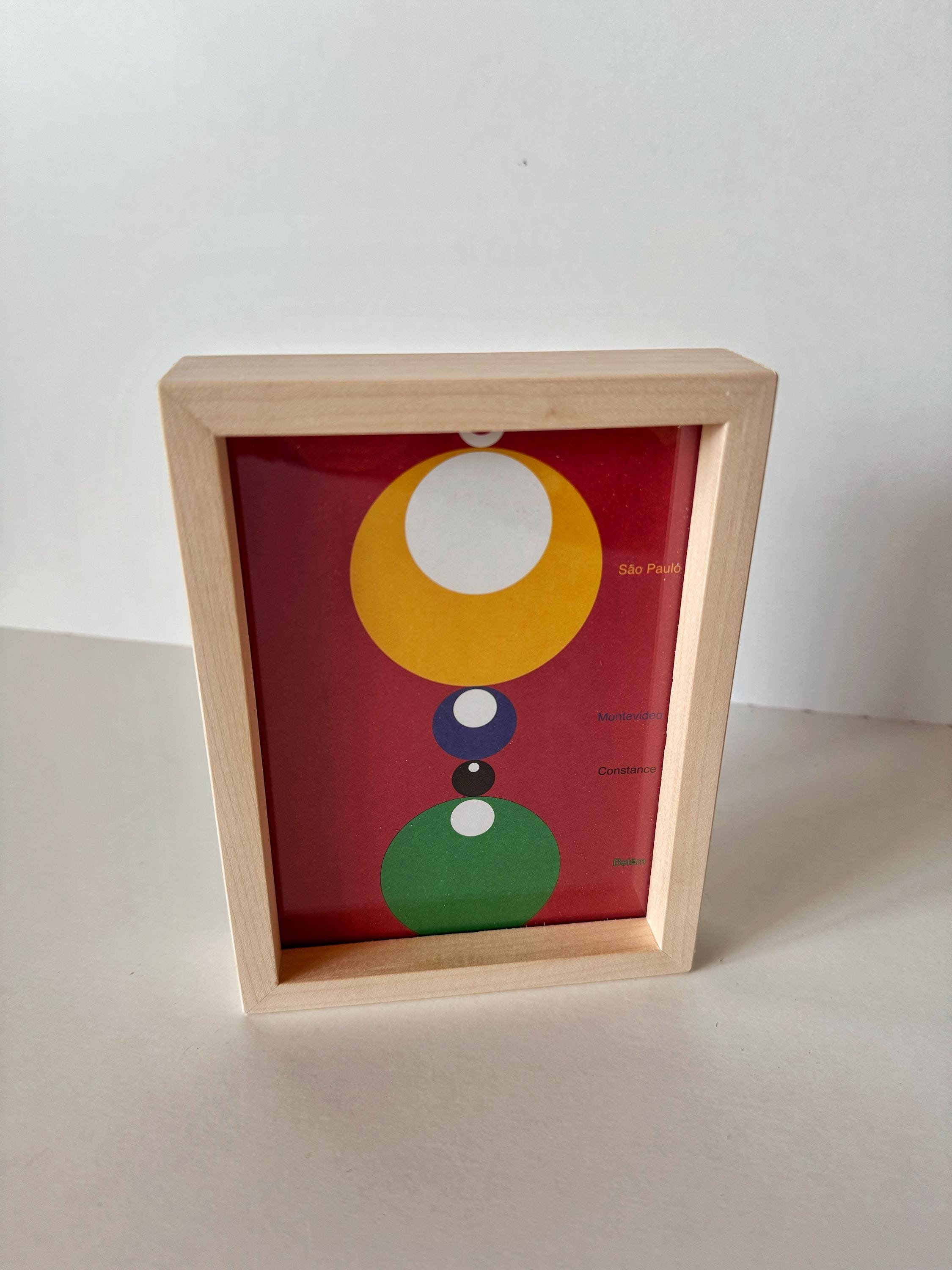 Doppelseitiger Bilderrahmen aus Holz  freistehend & beidseitig  für Fotos, Trockenblumen und Kunst  in Eiche oder Ahorn handgefertigt